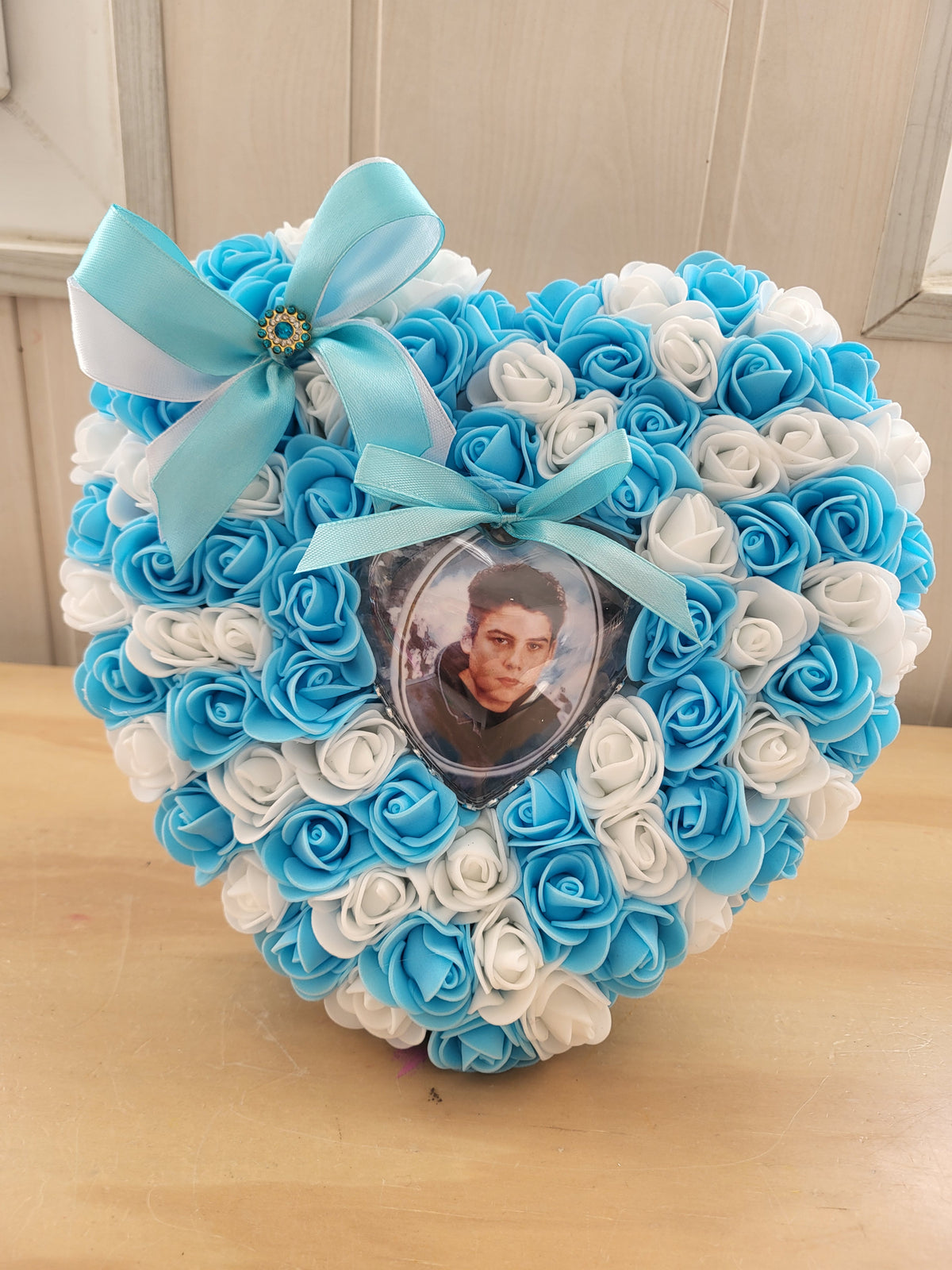Petit coeur souvenir pour monument funéraire