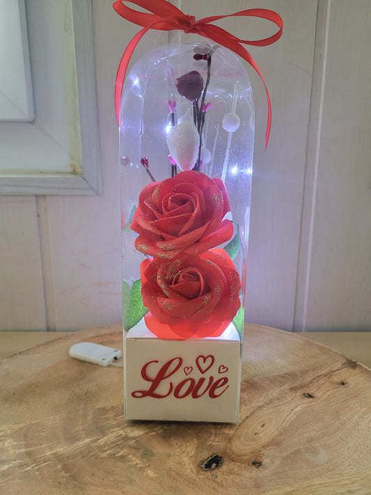 Boite saint valentin avec led