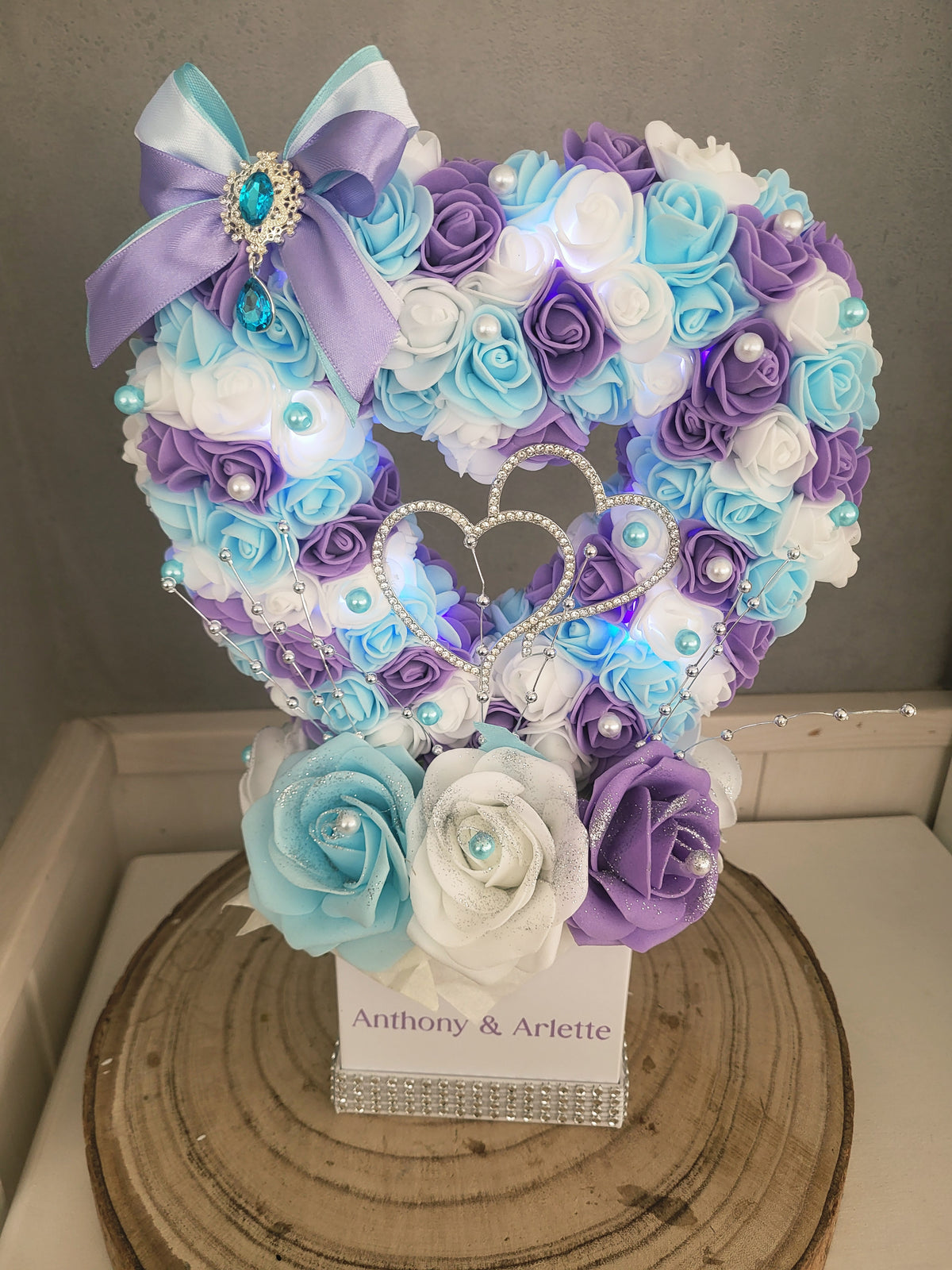 Boite a coeur avec led