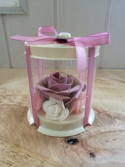 Boîte pour decoration en plastique