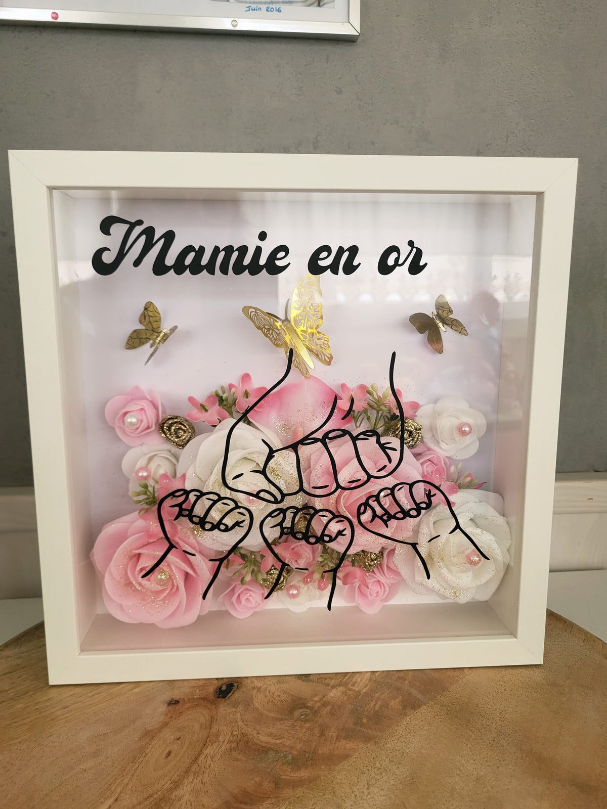Cadre Mamie en or