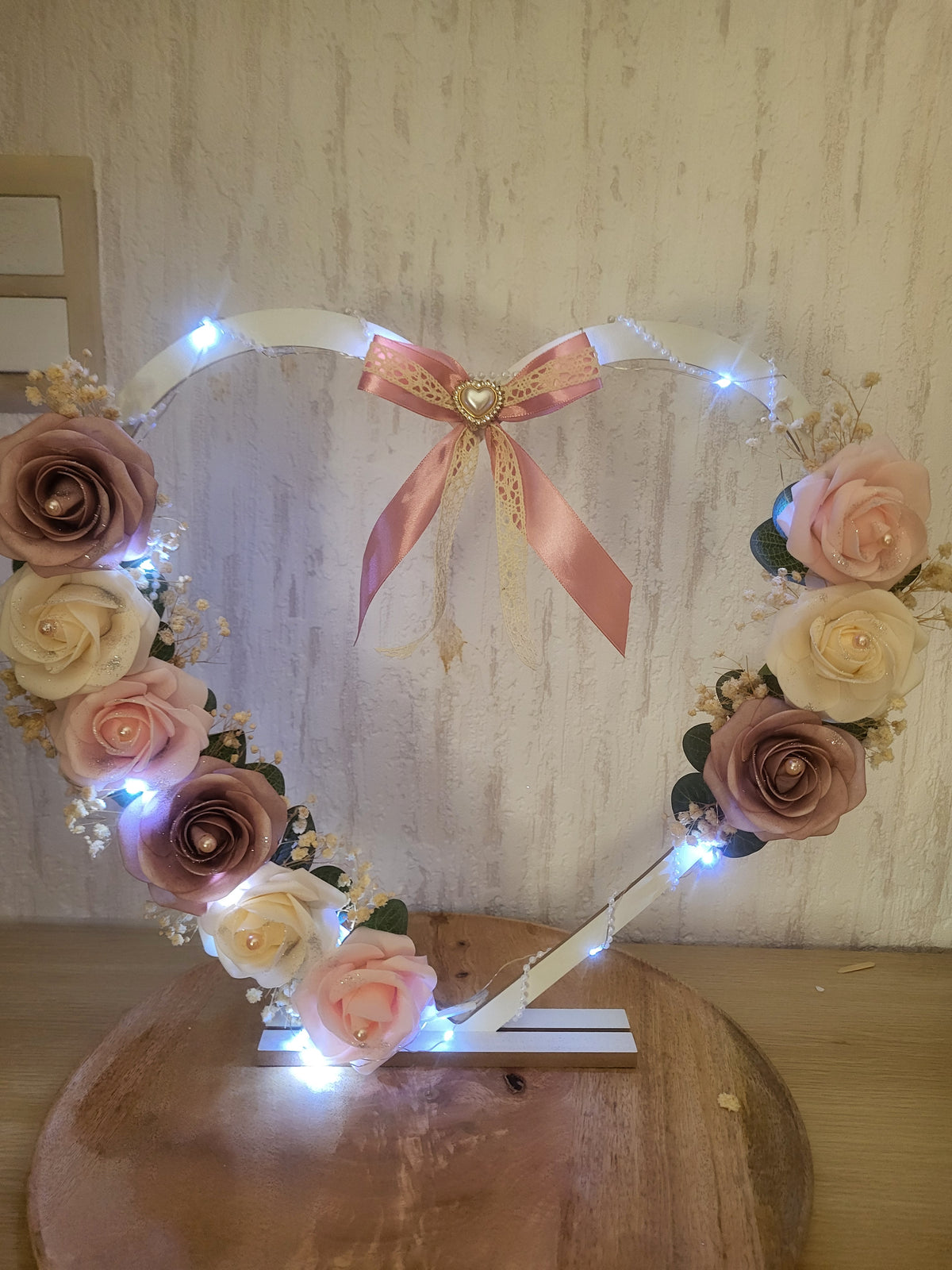 Coeur lumineux pour decoration d'intérieur