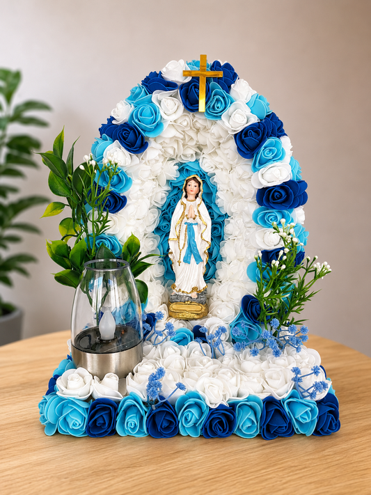 La grotte de la vierge pour monument funéraire