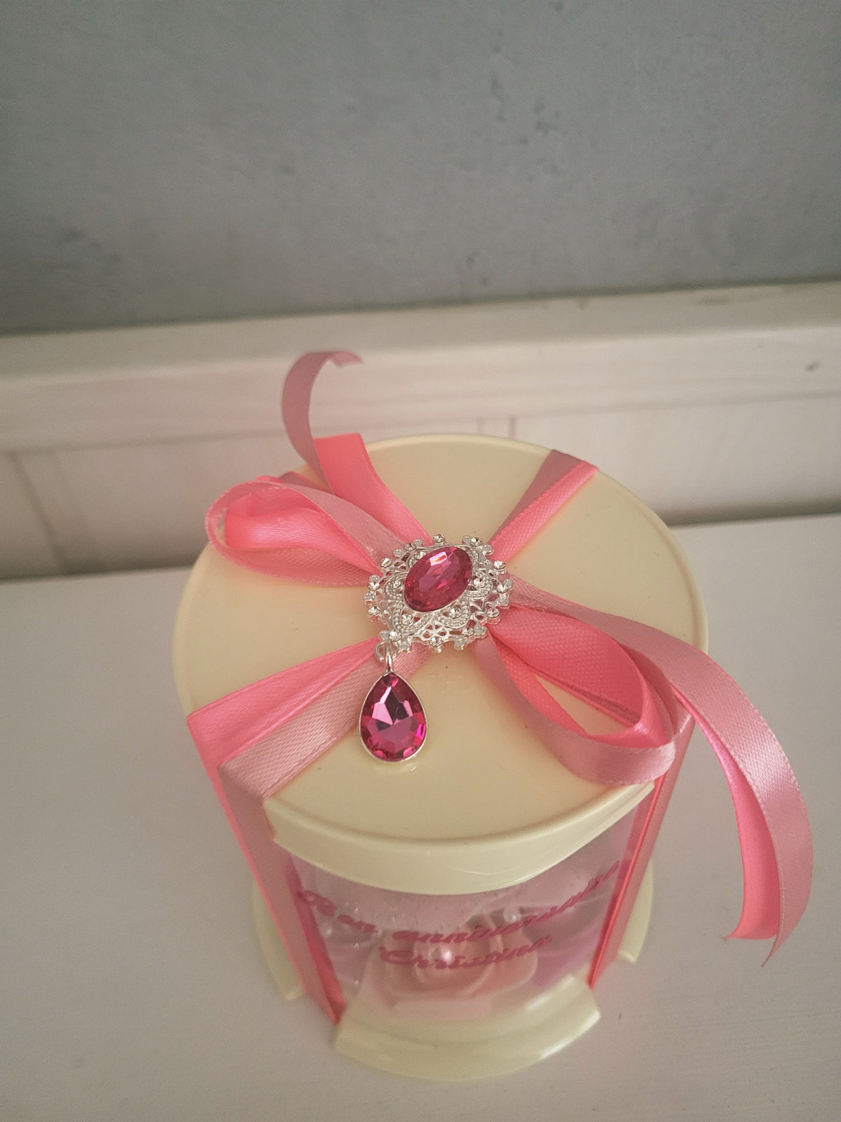 Boîte pour decoration en plastique