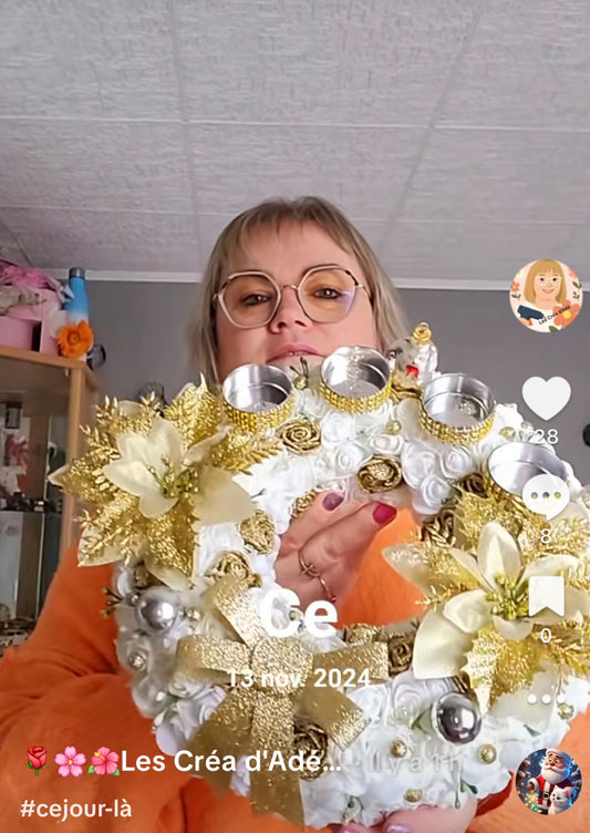 Couronne de table de Noël