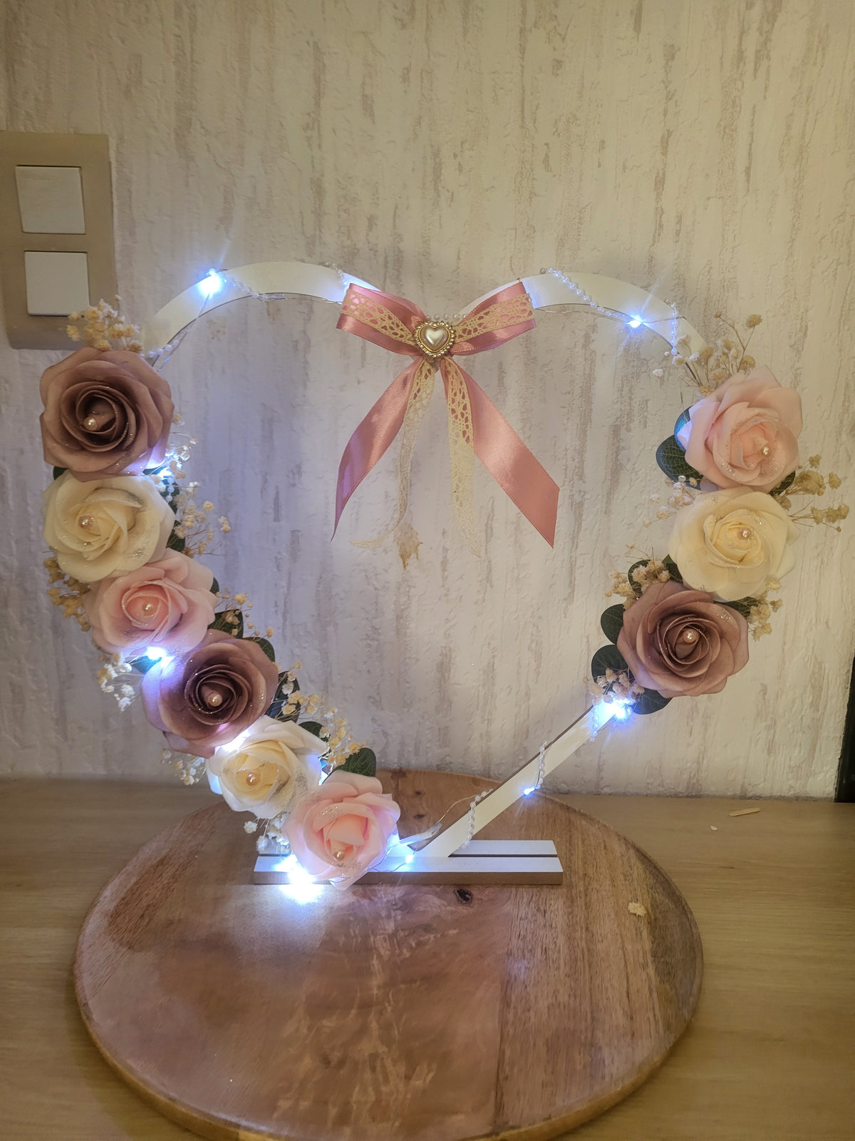 Coeur lumineux pour decoration d'intérieur